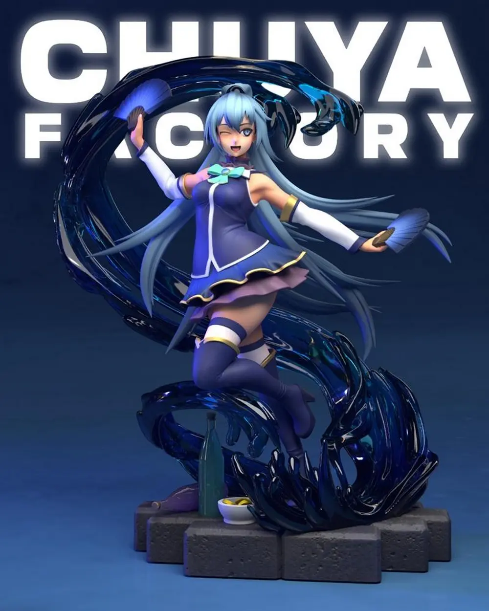 Aqua (Konosuba) STL model for 3D printing