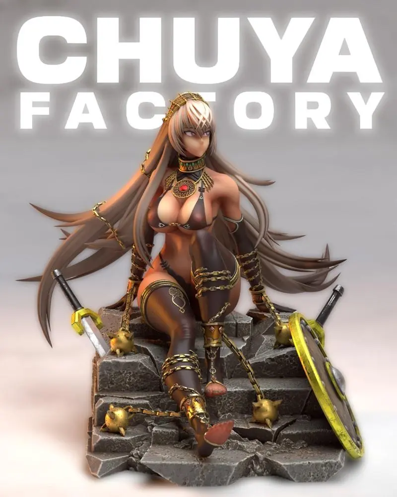 Zenobia Warrior (Original Character) STL model for 3D printing
