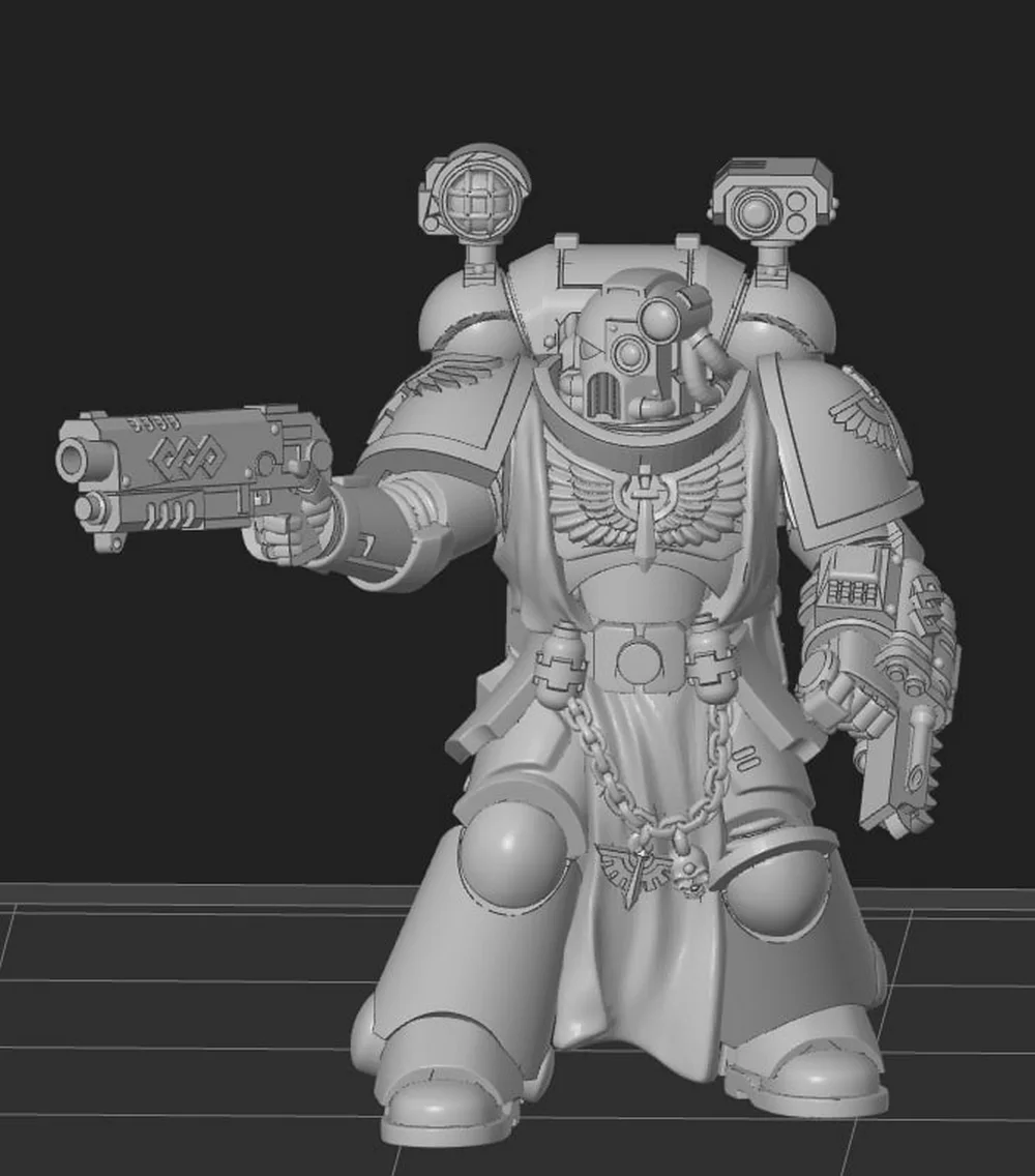 Dark Angels Apothecary (Warhammer) STL model for 3D printing