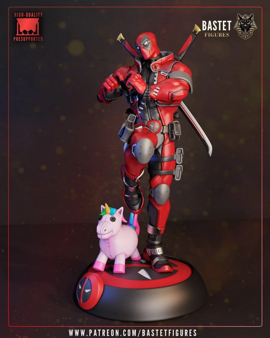 Deadpool Mercenary Figure – Marvel 3D printable STL model