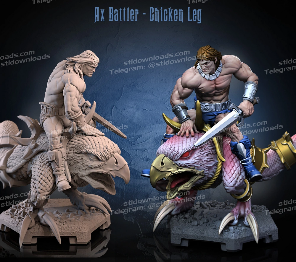 Ax Battler (Golden Axe) STL model for 3D printing