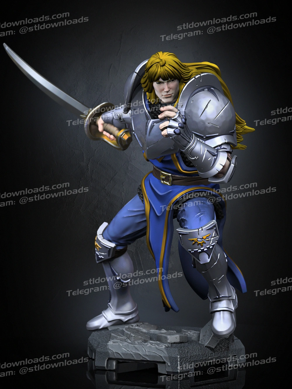 Lancelot (Arthurian Legend) STL model for 3D printing