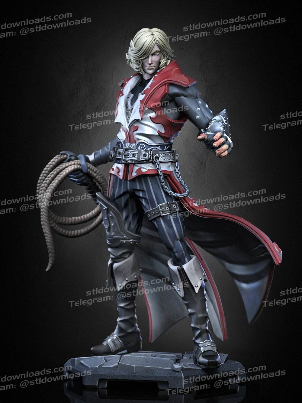 Leon Belmont (Castlevania) STL model for 3D printing