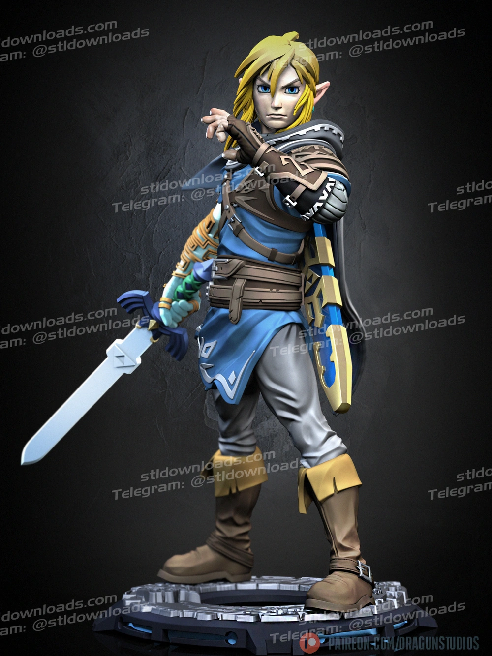 Link (The Legend of Zelda) STL model for 3D printing