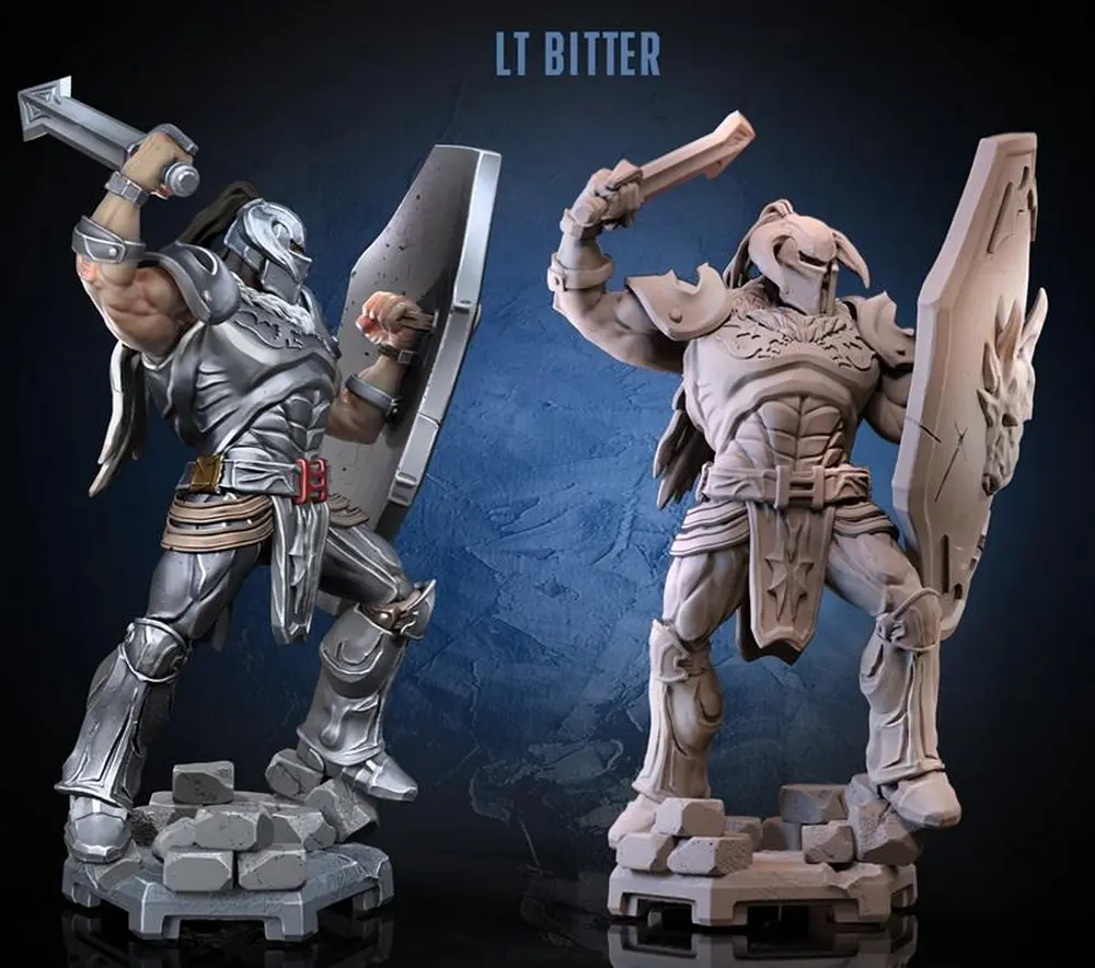 Lt. Bitter (Golden Axe) STL model for 3D printing