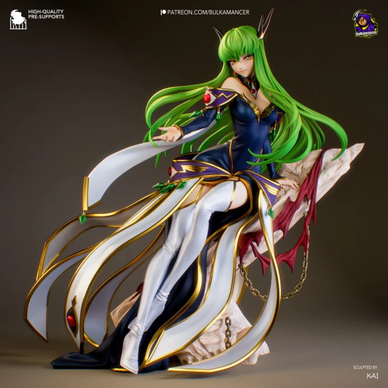 C.C. Empress (Code Geass) STL model for 3D printing