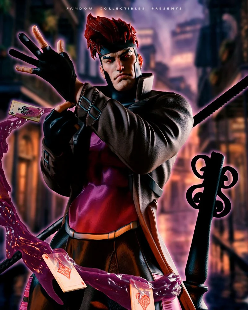 Gambit Mutant Hero (Marvel) STL model for 3D printing