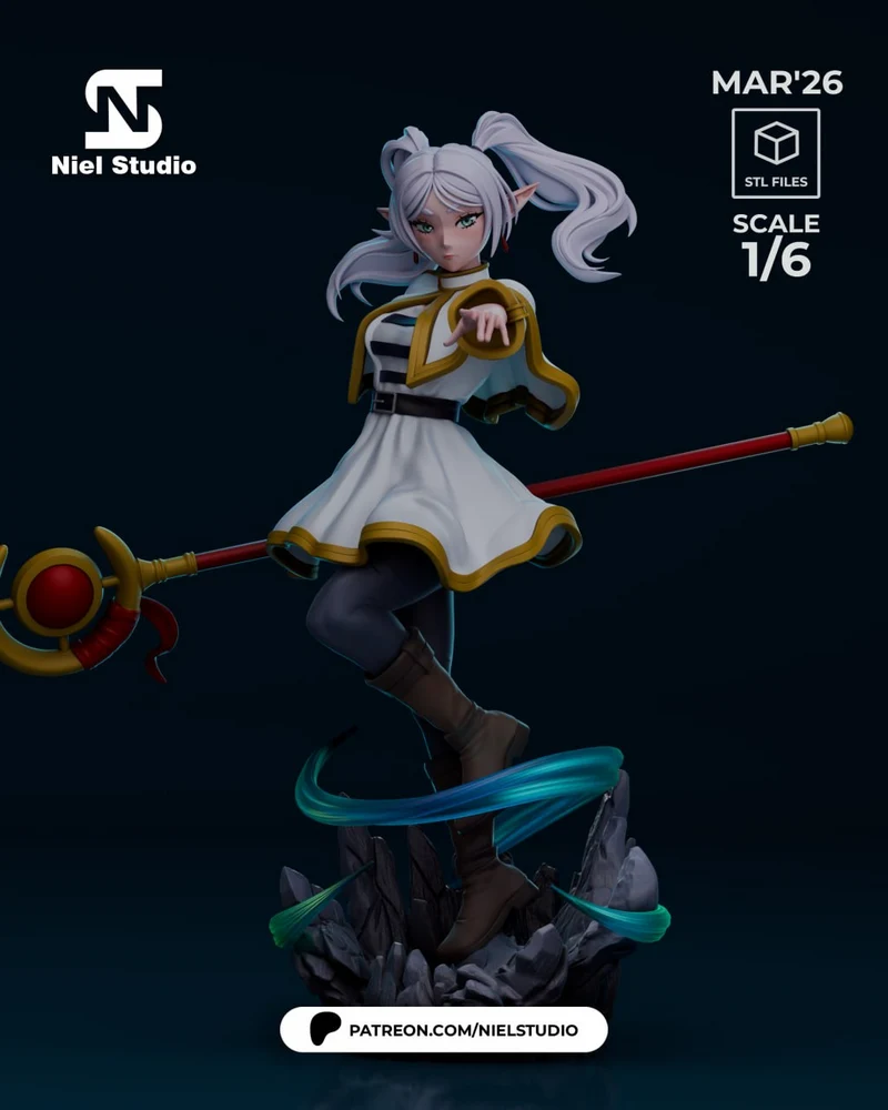 Frieren Mage Girl (Frieren) STL model for 3D printing