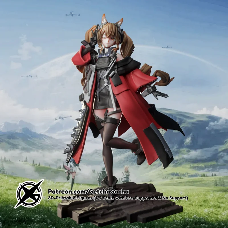 Gilberta Operator (Arknights) STL model for 3D printing