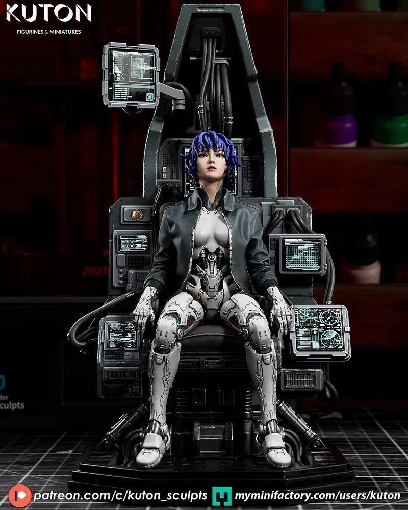 Motoko Kusanagi (Ghost in the Shell) STL model for 3D printing