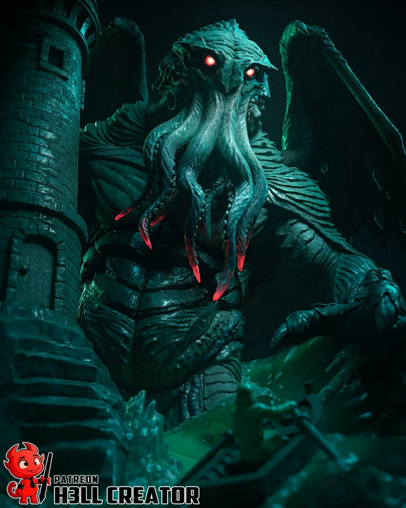 Cthulhu Ancient One (Lovecraft Mythos) STL model for 3D printing