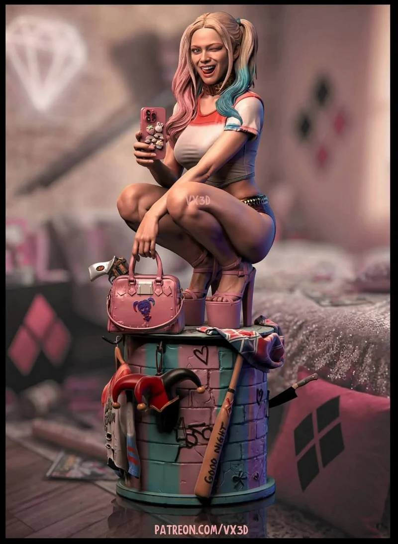 Harley Quinn Chaos Girl (DC Comics) STL model for 3D printing