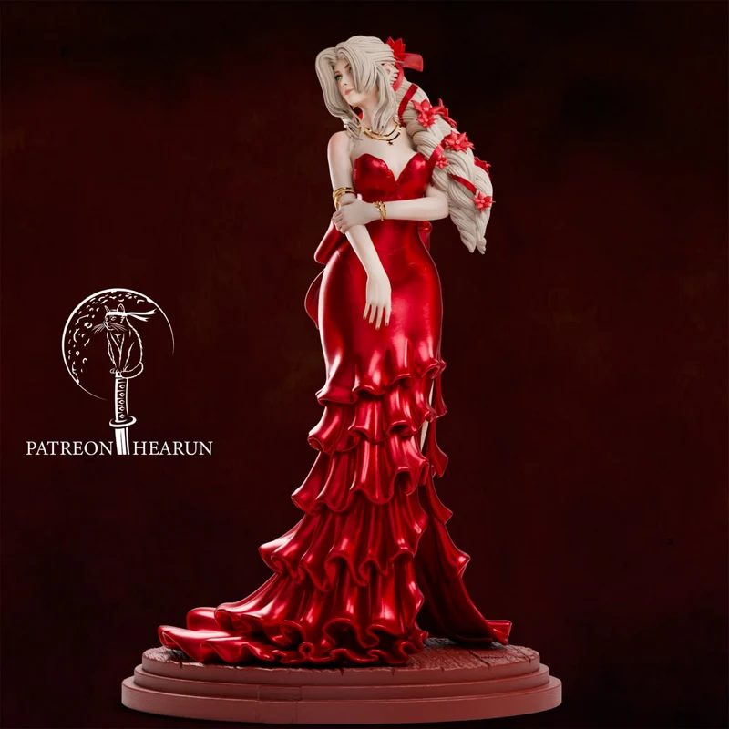 Aerith Gainsborough Flower Girl (Final Fantasy) STL model for 3D printing