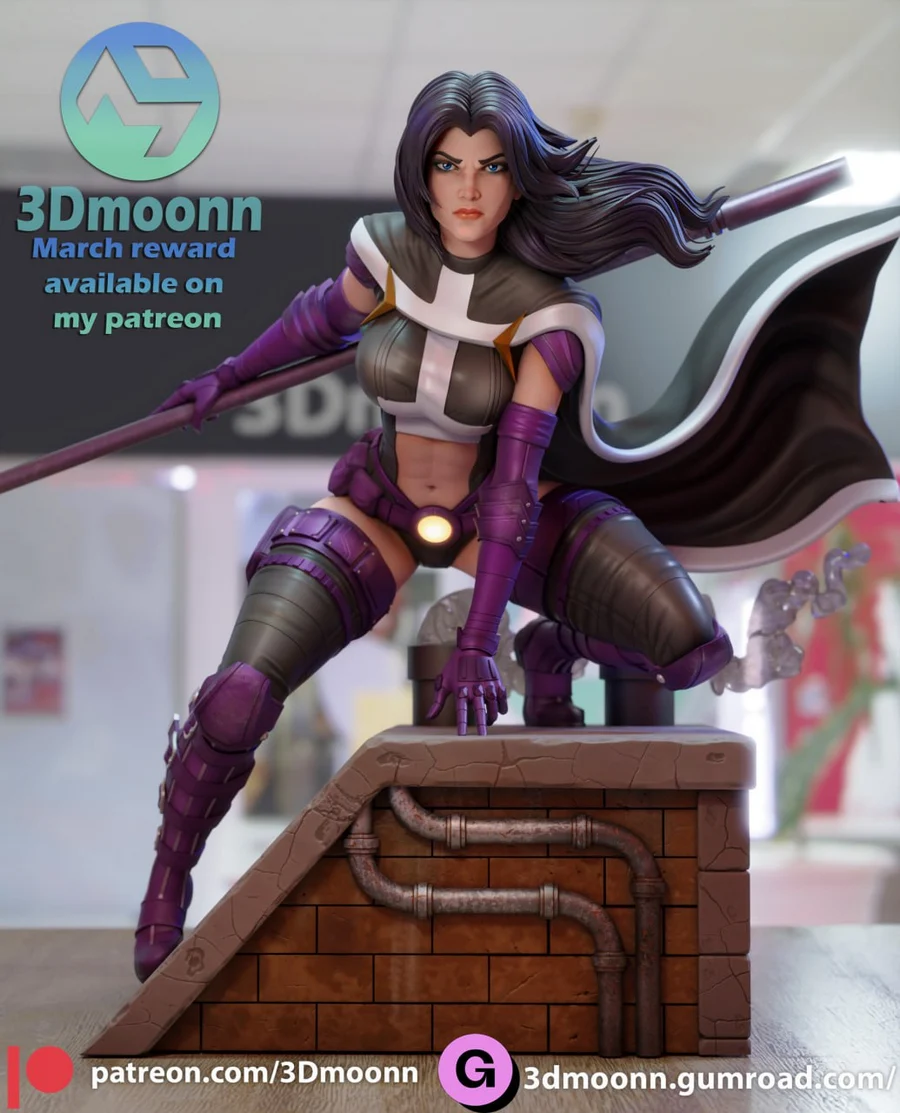 Huntress Vigilante Girl – DC Comics 3D printable STL model