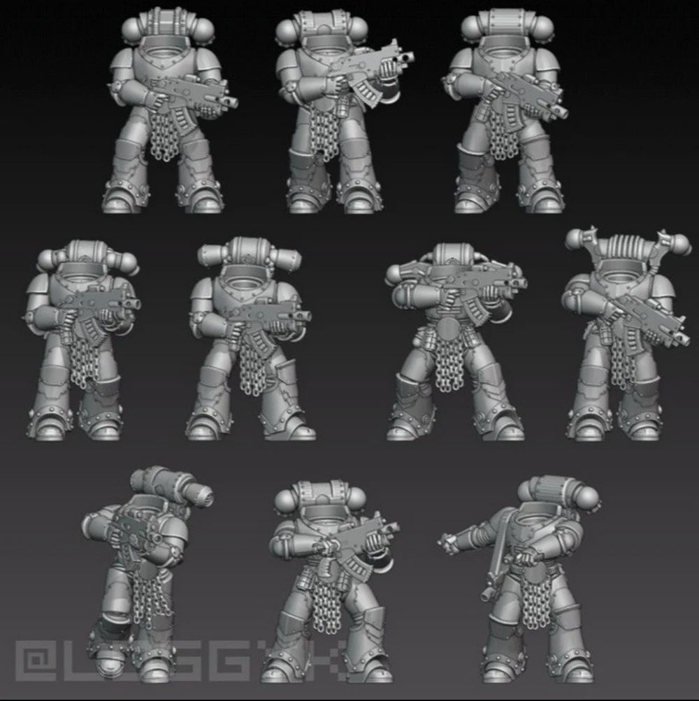 Iron Warrior MK2 (Warhammer) STL model for 3D printing