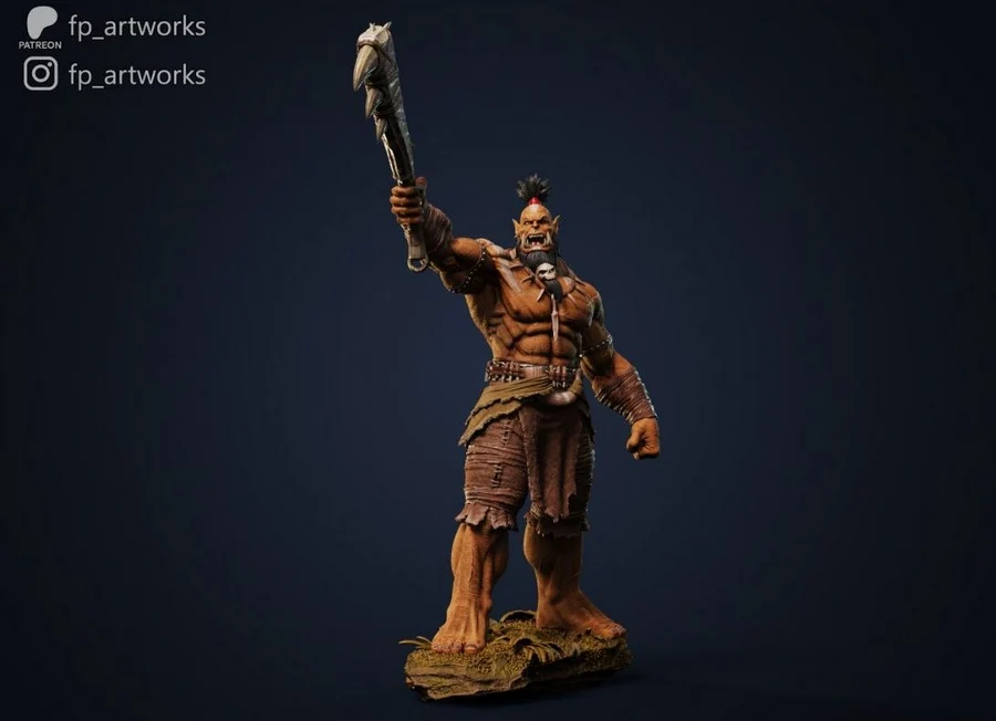 Kilrogg Deadeye Warlord – Warcraft 3D printable STL model