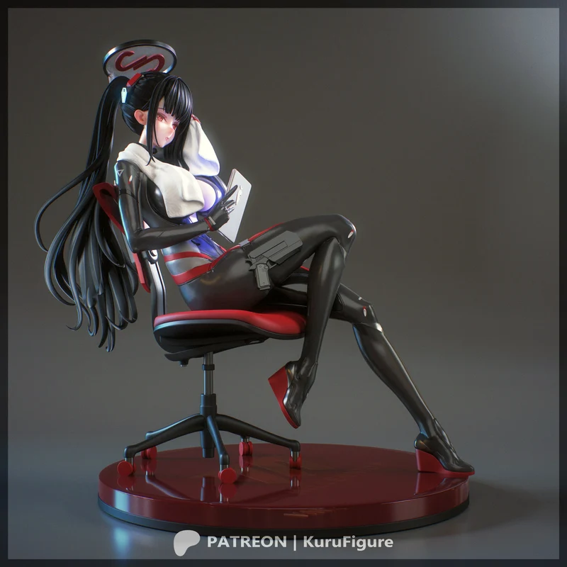 Rio School Girl (Blue Archive) STL model for 3D printing