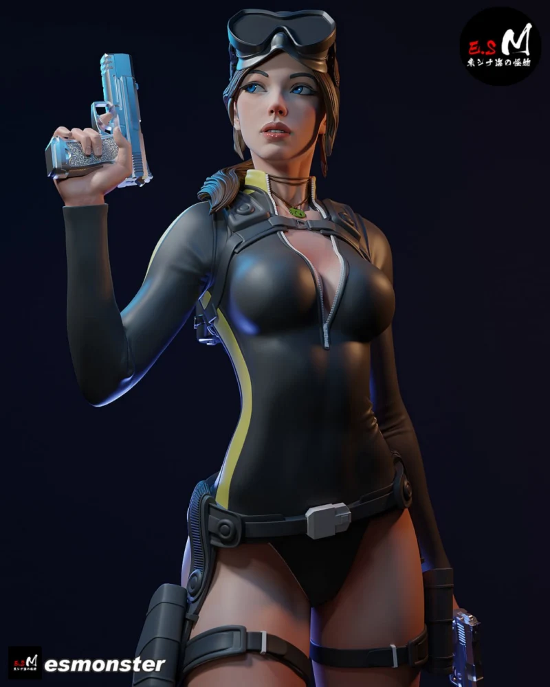 Lara Croft (Tomb Raider) STL model for 3D printing