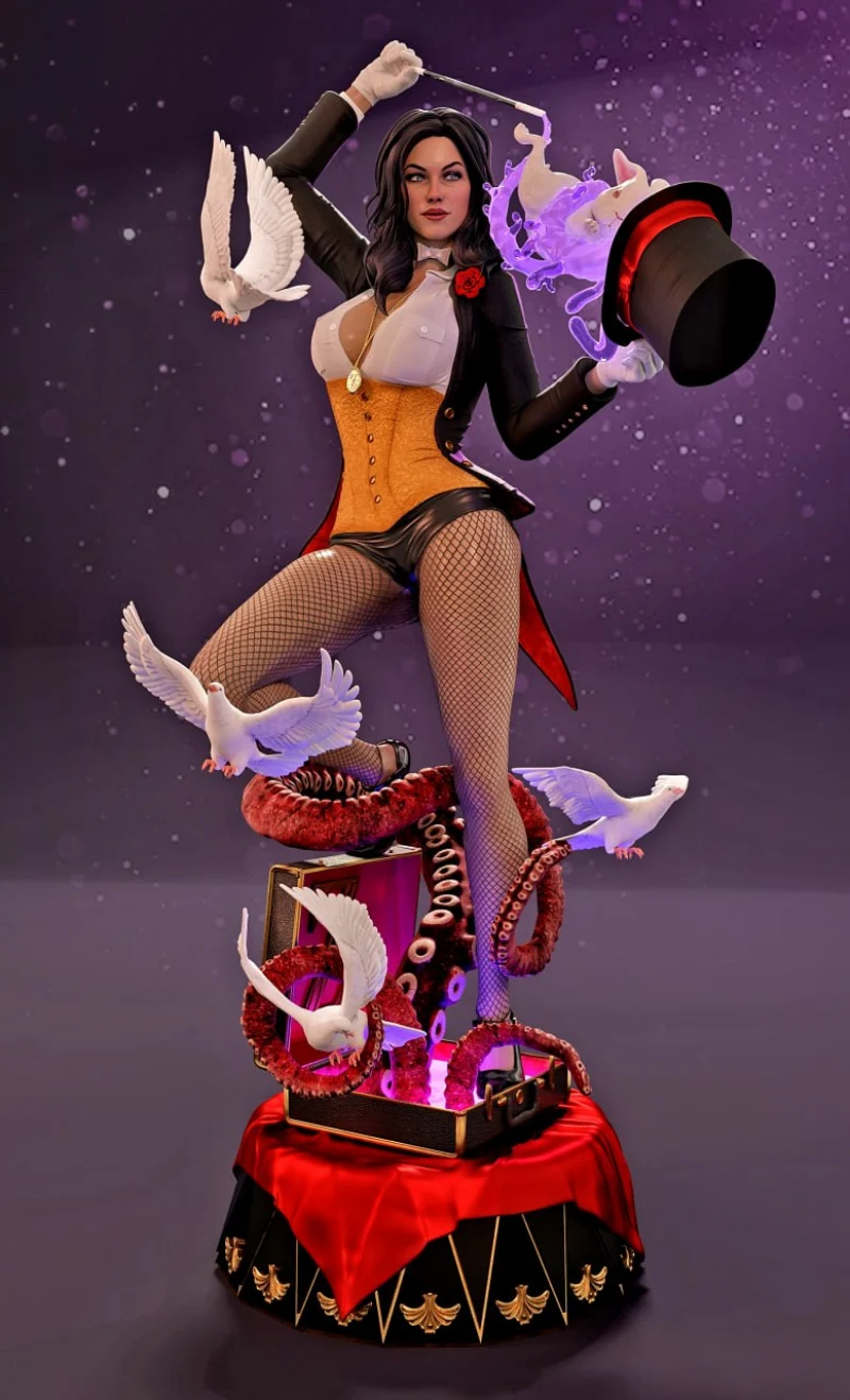 Zatanna (DC Comics) STL model for 3D printing