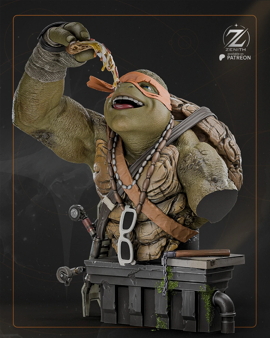 Michelangelo Bust – TMNT 3D printable STL model