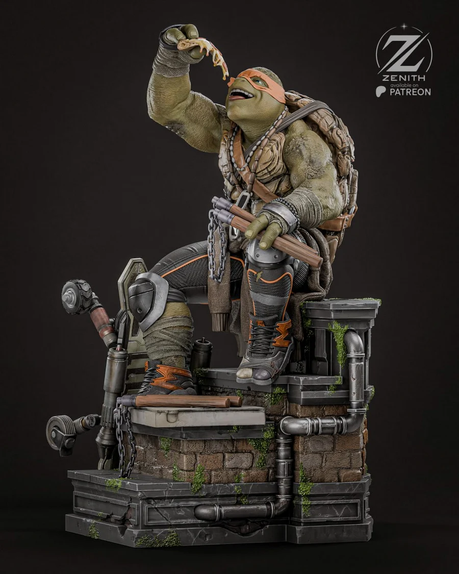 Michelangelo TMNT Warrior – TMNT 3D printable STL model