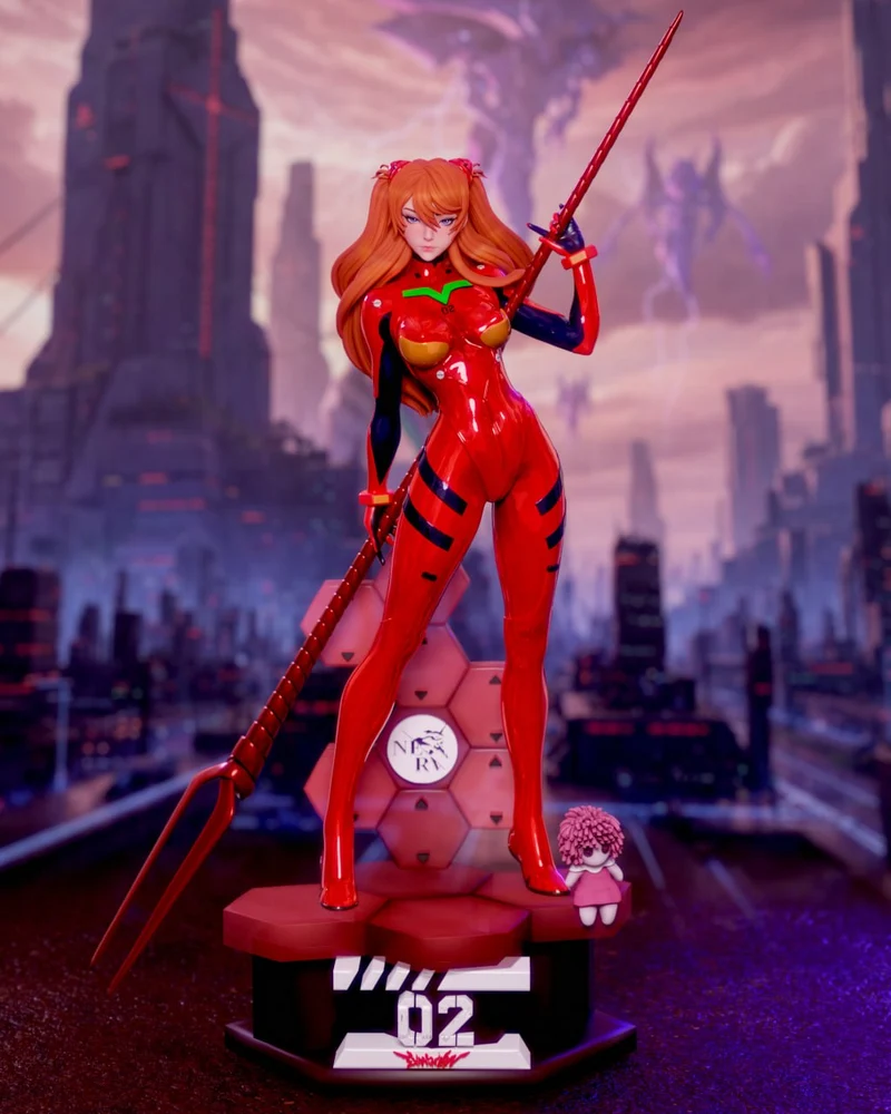 Asuka Langley Pilot (Evangelion) STL model for 3D printing