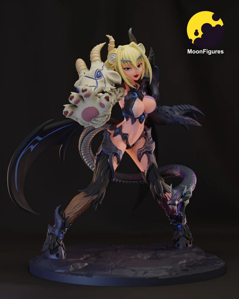 Chimaera Beast (Fantasy) STL model for 3D printing