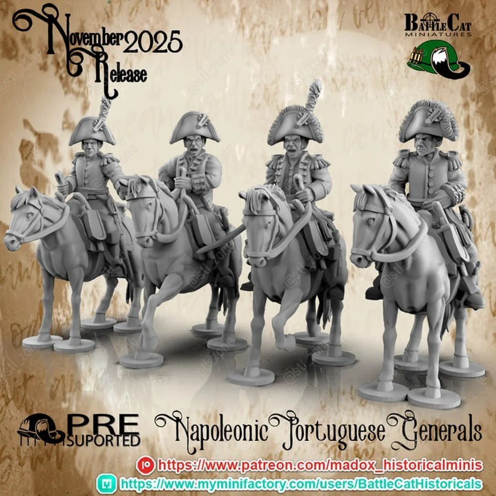 Portuguese Generals (Historical) STL model for 3D printing