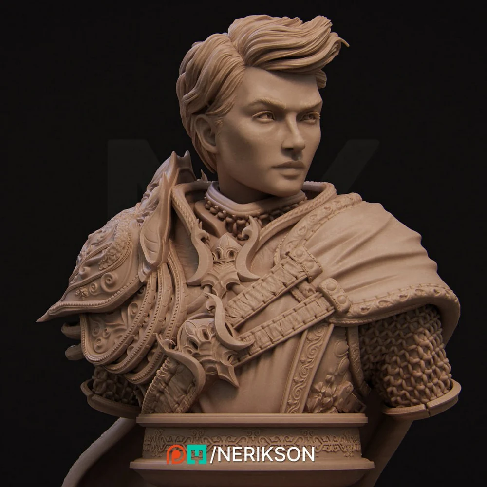 Aaron Bust (Original Character) STL model for 3D printing