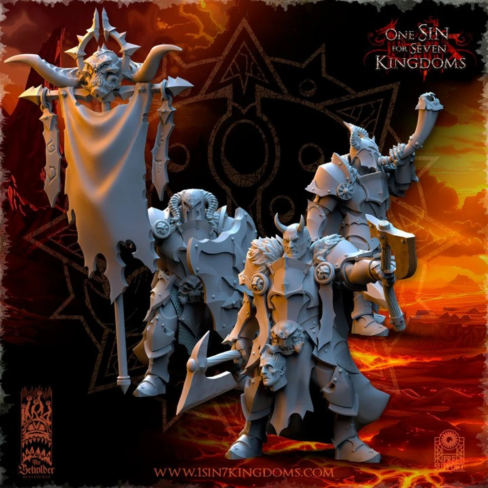 Warriors Command Group (Fantasy) STL model for 3D printing
