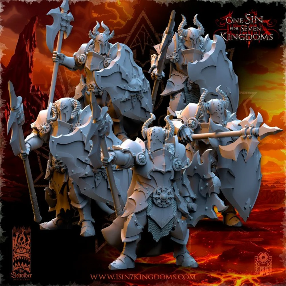 Warriors Squad (Fantasy) STL model for 3D printing