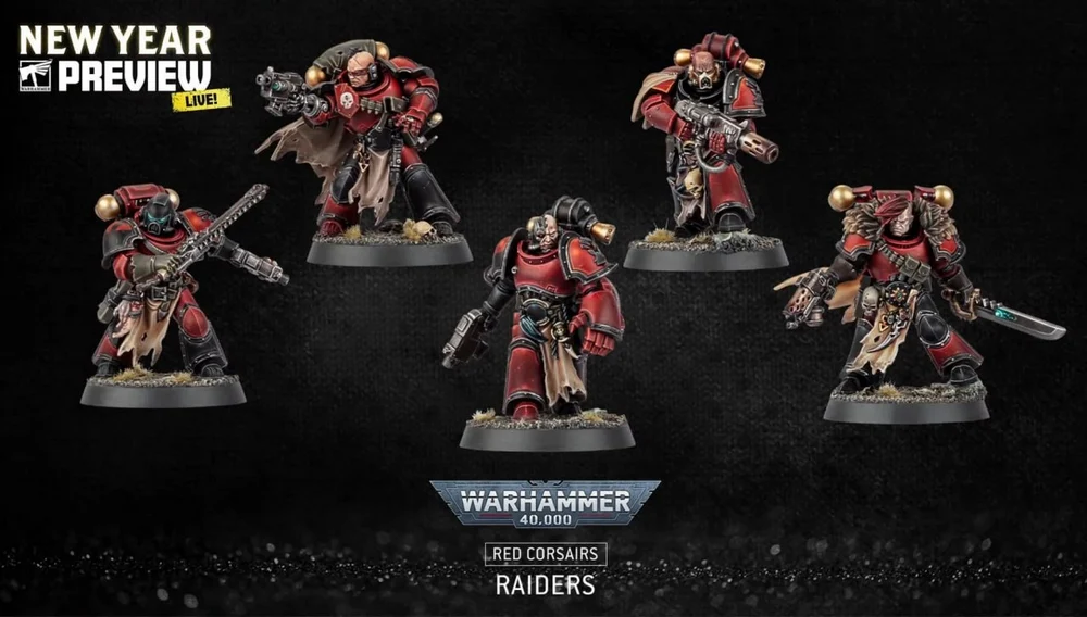 Red Corsair Raiders (Warhammer) STL model for 3D printing