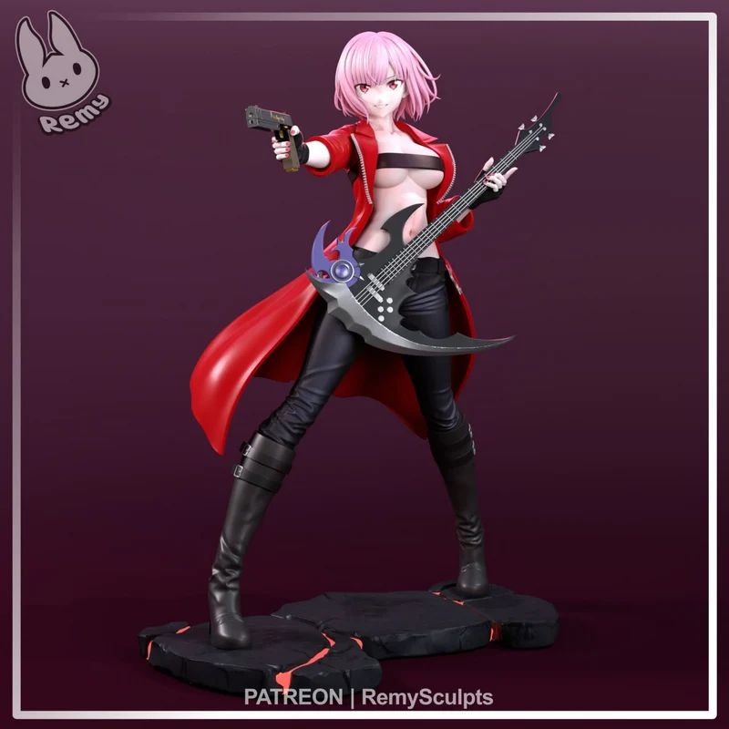 Mori Calliope Reaper (Hololive) STL render Mori Calliope Reaper (Hololive) 3D printable STL model