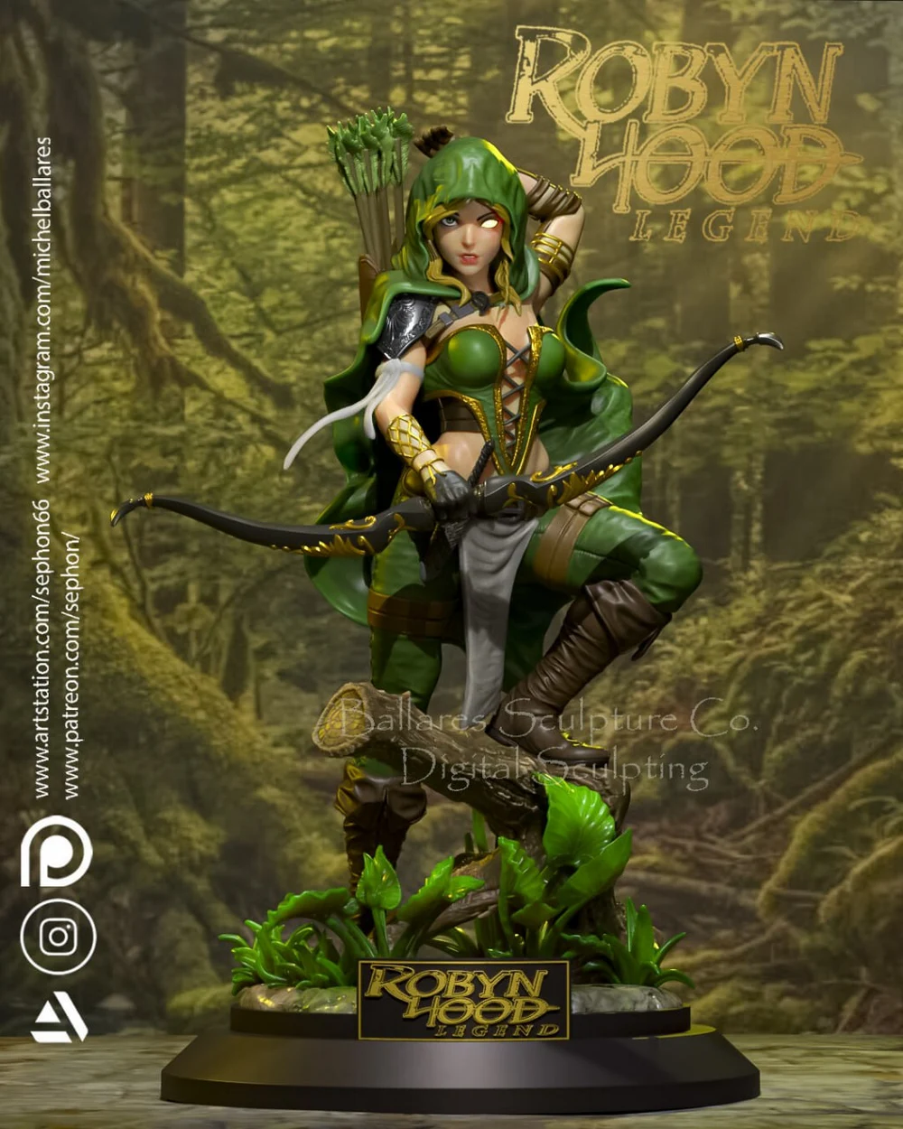 Robin Hood (Legend) STL model for 3D printing