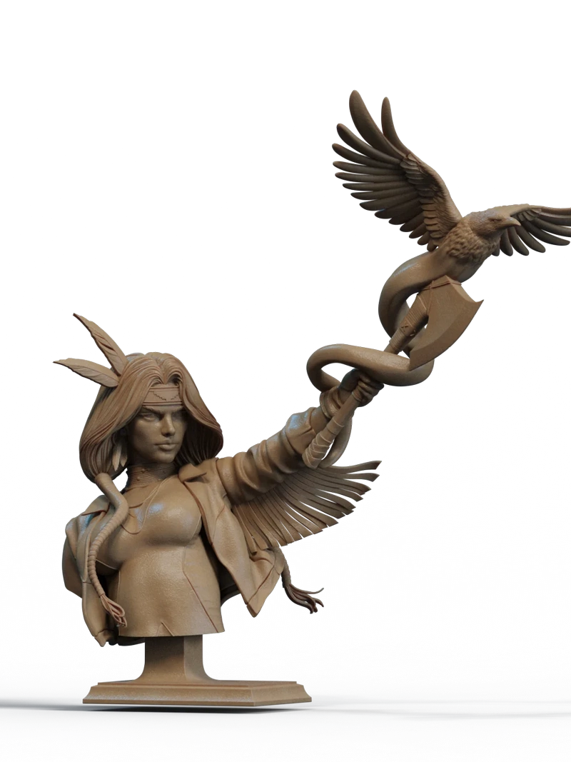Dani Moonstar Bust – Marvel STL model for 3D printing