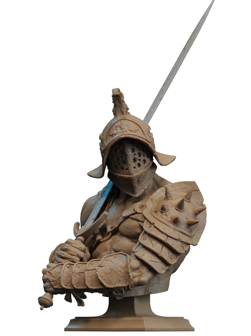 Roman Gladiator Bust – Historical STL model for 3D printing