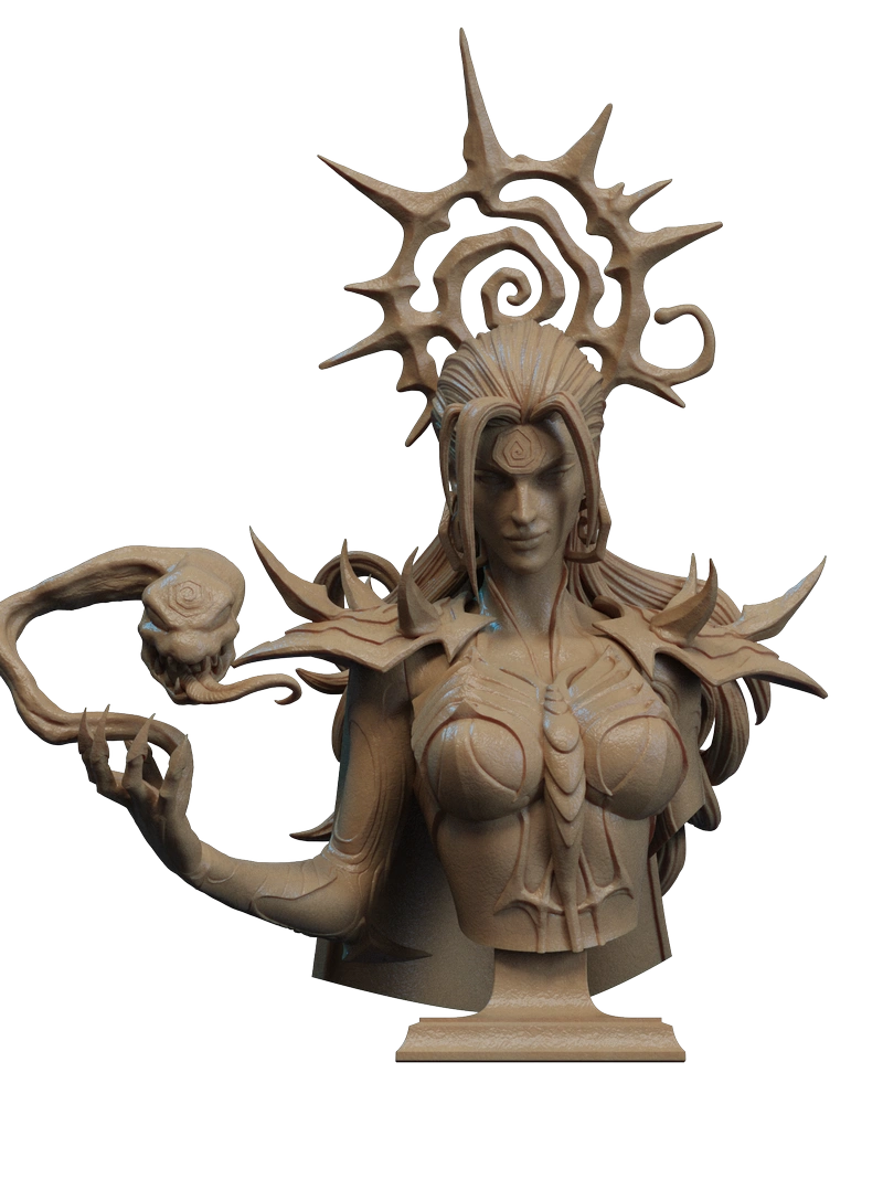 Hela Bust – Marvel STL model for 3D printing