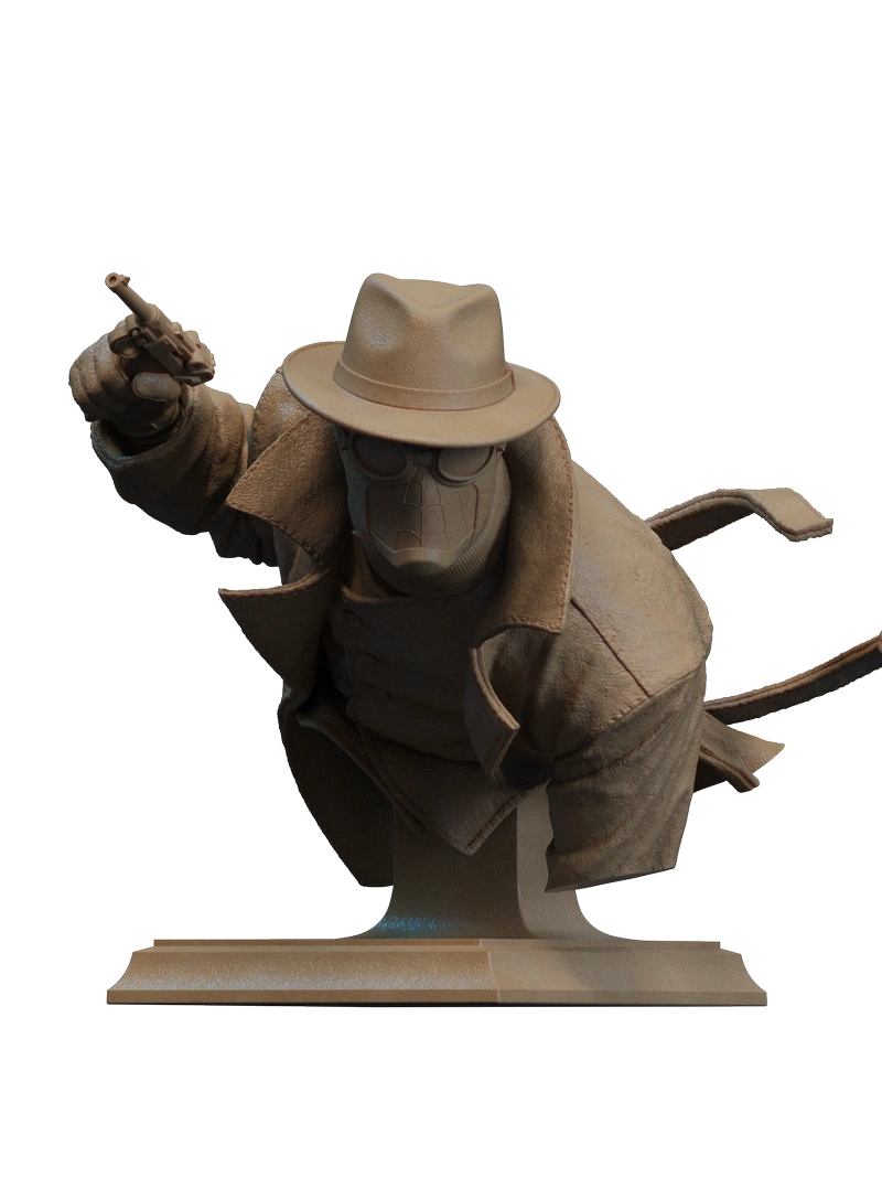Spider-Man Noir Bust – Marvel STL model for 3D printing