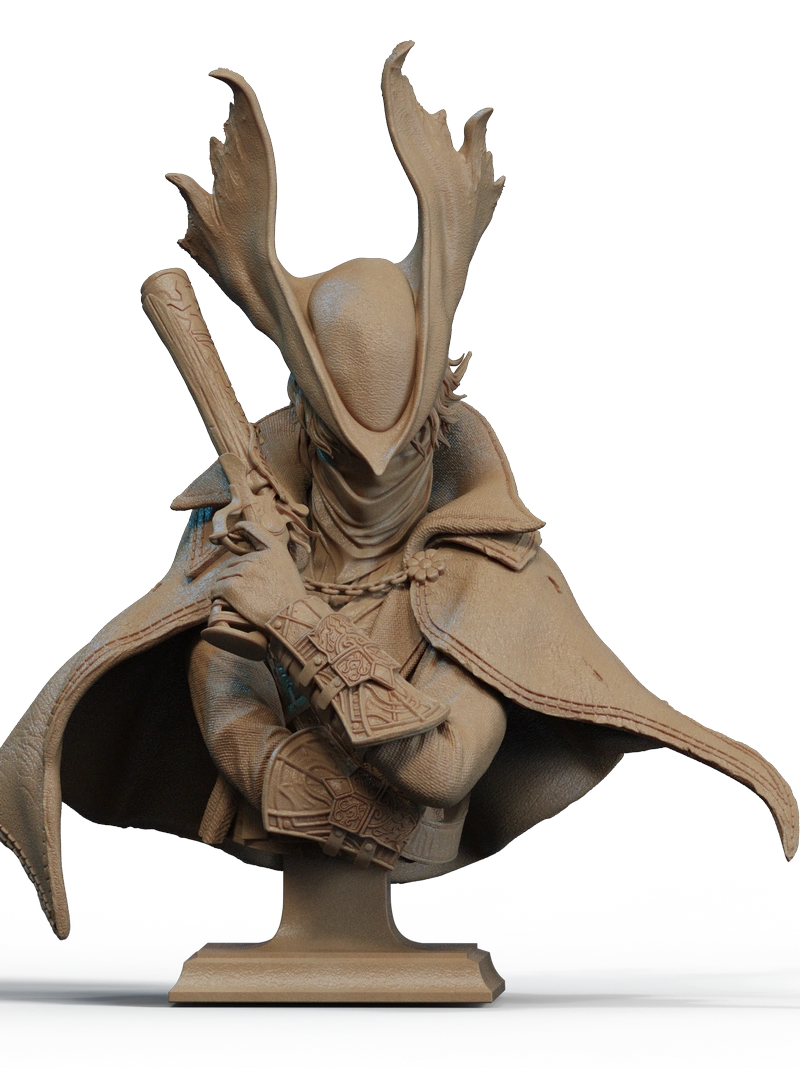The Hunter Bust – Bloodborne STL model for 3D printing