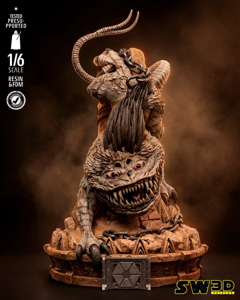 Nexu Beast Sculpture (Star Wars) STL model for 3D printing