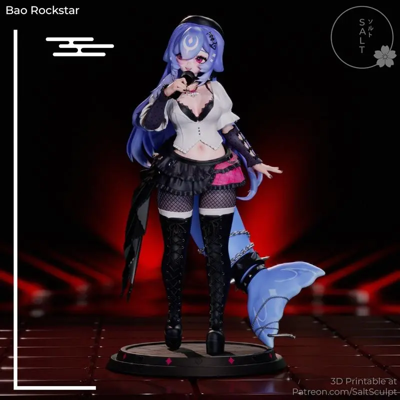 Bao Rockstar Idol (Original Character) 3D printable STL model