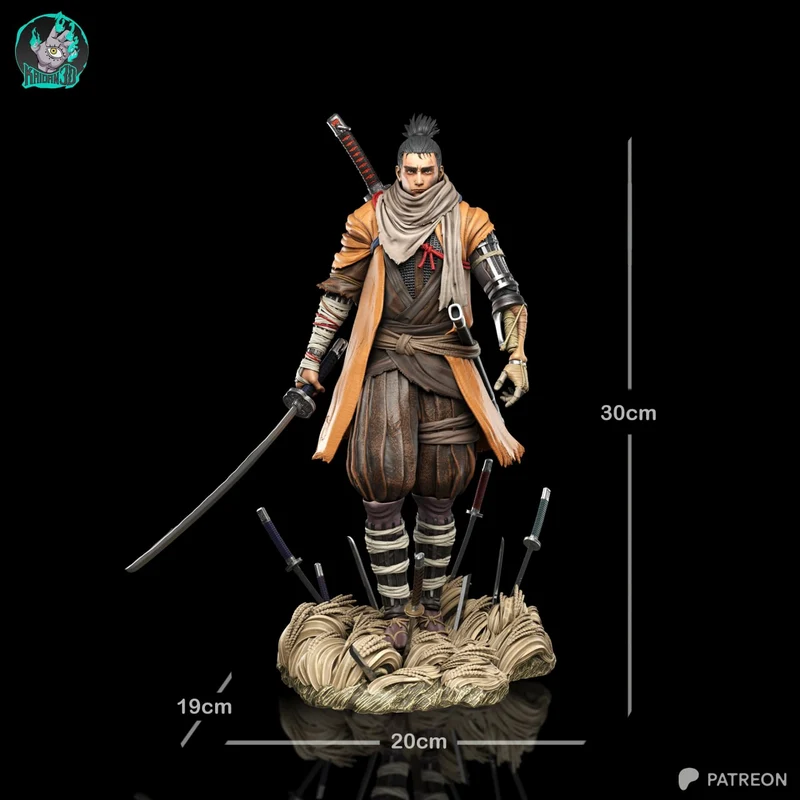 Sekiro Shinobi Warrior (Sekiro) 3D printable STL model