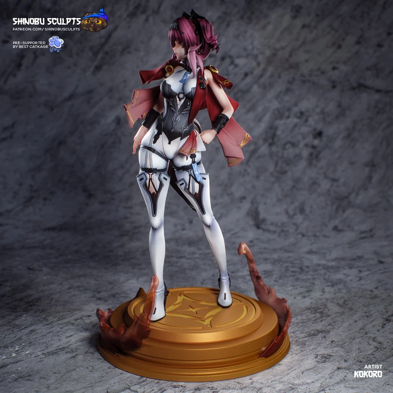 Lupa Fighter Girl (Wuthering Waves) STL model for 3D printing