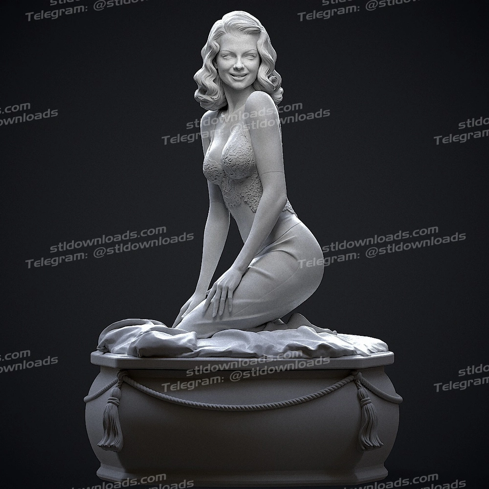 Rita Hayworth (Classic Hollywood) STL model for 3D printing