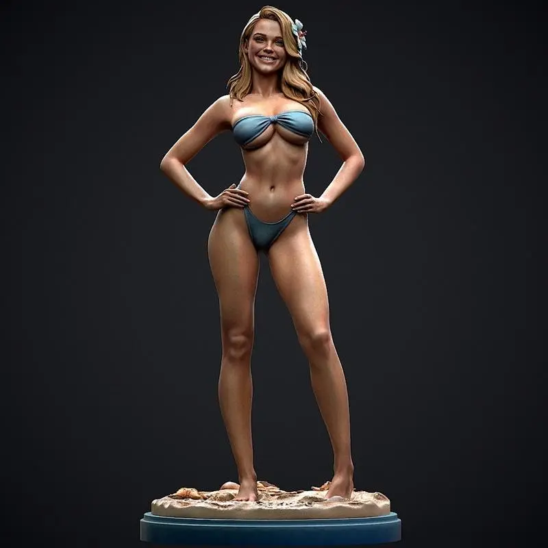 Bikini Girl Figure (Original Character) STL model for 3D printing