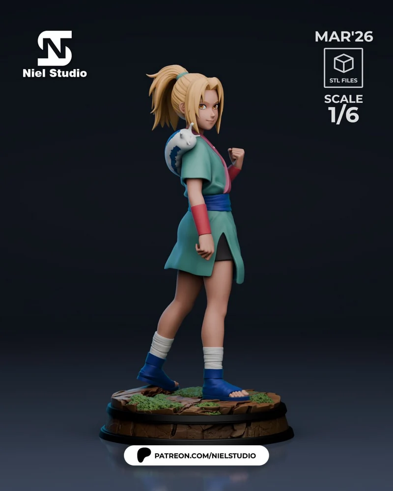 Tsunade Child Version (Naruto) STL model for 3D printing