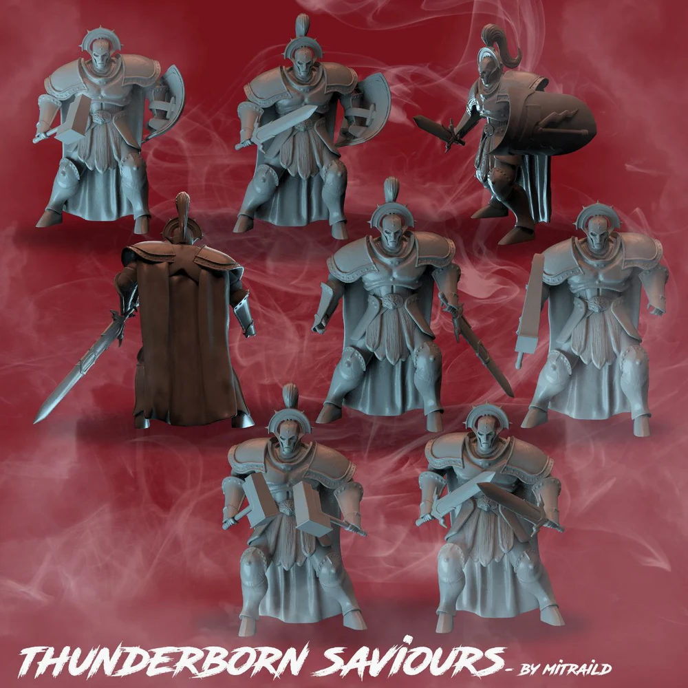 Thunderborn Saviours (Fantasy) STL model for 3D printing