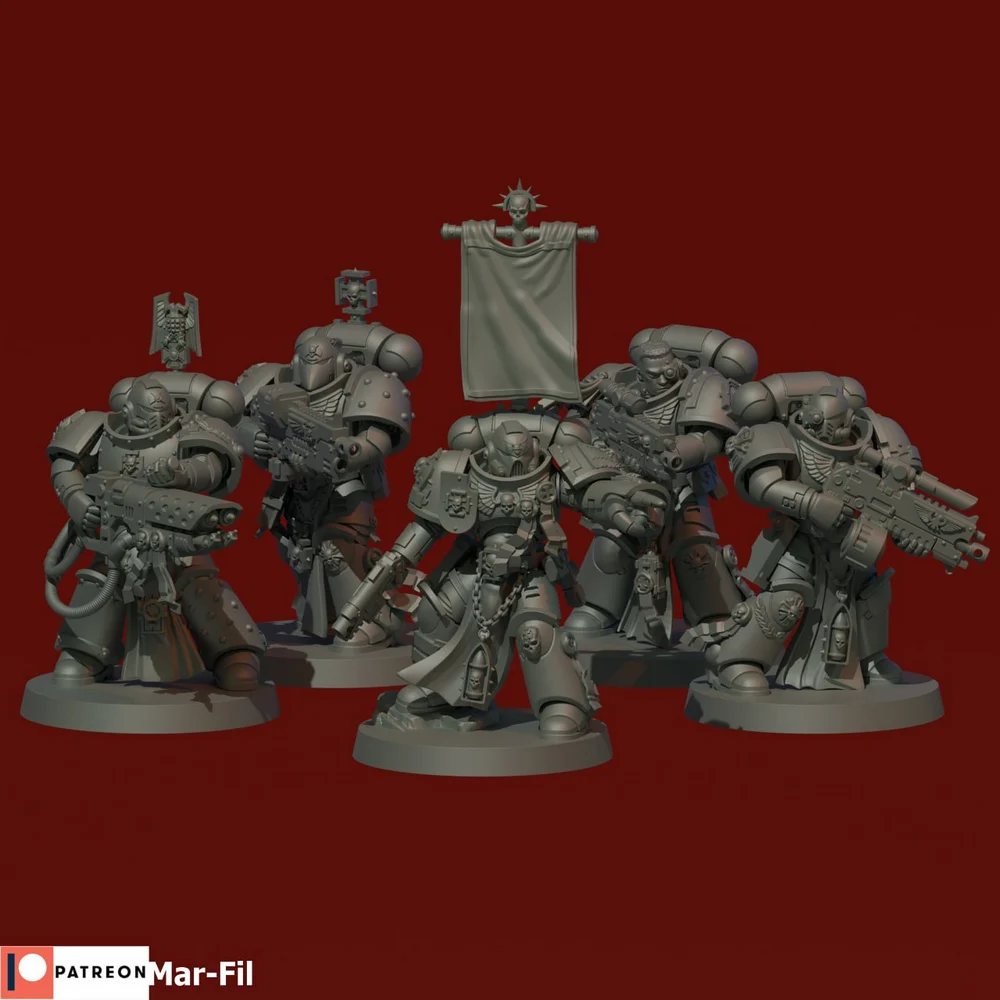 Veteran Squad (Warhammer) STL model for 3D printing