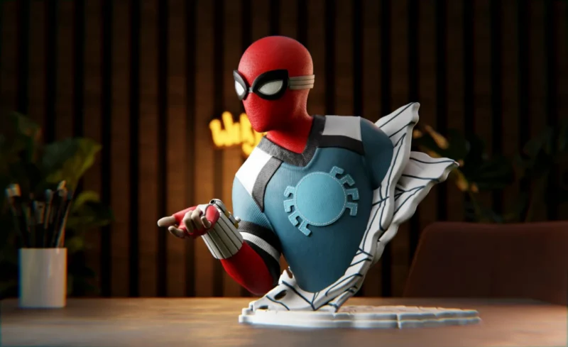 Spider-Man Bust (Marvel) STL model for 3D printing