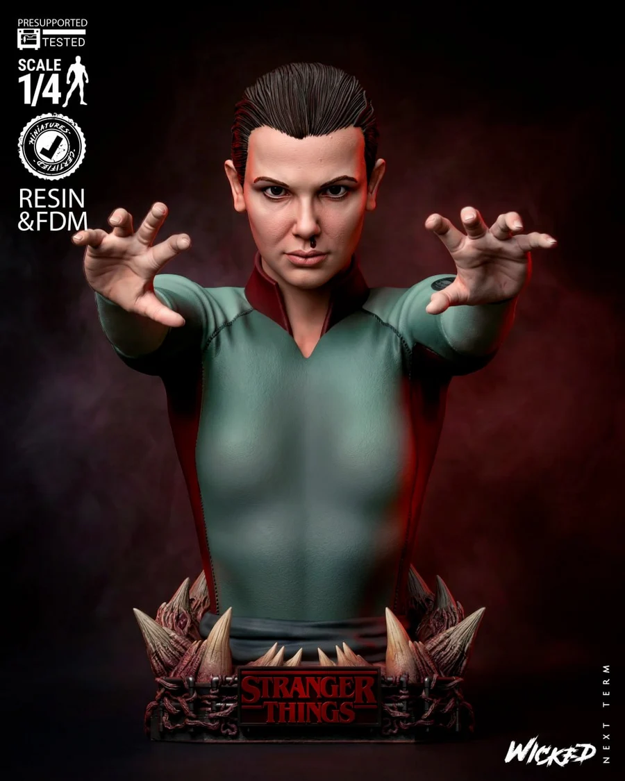 Eleven Portrait Bust – Stranger Things 3D printable STL model